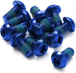 Bullone rotore a disco inverso acciaio M5 x 10 mm blu