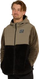 Veste thermique Dharco Sherpa Noir Marron Homme