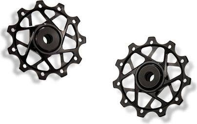 Garbaruk Schaltwerksrollen für Shimano 11/12v Schwarz