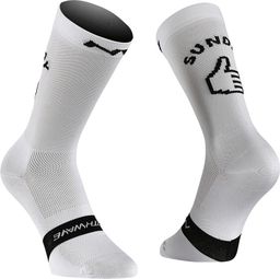 Paire de Chaussettes Northwave Sunday Monday Blanc / Noir
