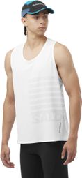 Salomon Sense Aero Graphic Tank Top Weiß Herren