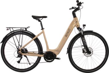 VTC Électrique Bicyklet Auguste Shimano Acera 8V 720 Wh 700 mm Beige