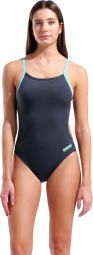 Arena Team Dos Challenge Women's Swimsuit, Gray/Blue