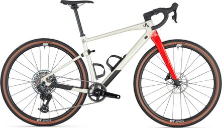 Vélo de Gravel BMC URS 01 Four Sram Rival eTap AXS/GX Eagle 12V 700 mm Blanc Pearl