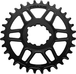 Praxis MTN Direct Mount 1X Chainring 3 mm Offset Black