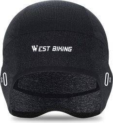 Bonnet d'Eté Refroidissant en Soie Glacée Noir/Gris