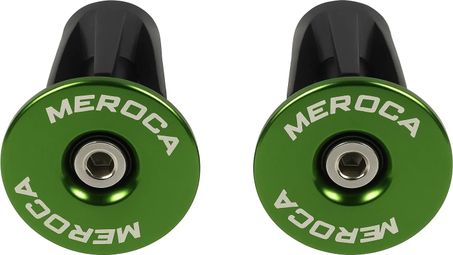 Bouchons de cintre vélo – 22 à 24 mm – Vis M4 – Vert