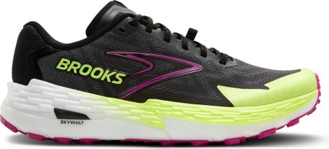 Brooks Catamount 4 Women's Trail Shoes Black/Yellow/Rose