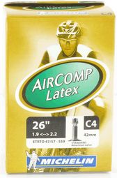 Michelin Chambre à air VTT C4 AIRCOMP Latex 26x1.9/2.20 Valve Schrader 42mm