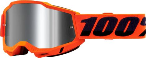 Accuri 2 Orange 100% Goggle - Silver Mirror Lens