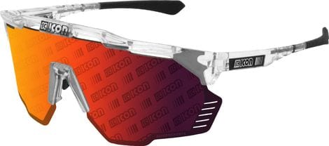 Scicon Sports Aeroshade Kunken Monogram Lunettes De Soleil De Performance Sportive (Scnpp Red Multimirror Monogramme/Briller)