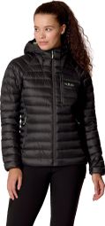 RAB Microlight Alpine Hoody Down Jacket, Dark Gray, Women's