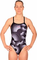 Maillot de Bain 1 Pièce Femme Mako Rainbow Aumakua Noir 