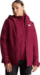 Giacca 3 in 1 The North Face Carto Mono Triclimate rossa da donna