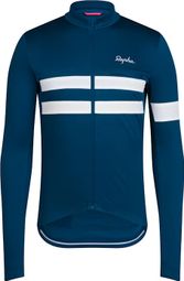 Maillot Manches Longues Rapha Brevet Bleu/Blanc