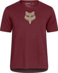 Fox Ranger Head Jersey met korte mouwen voor kinderen Bordeaux