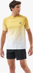 Compressport Performance Kurzarm Trikot Gelb Grau Mann