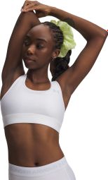 Under Armour HeatGear Sport-BH für Damen, mittlerer Halt, weiß