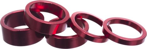 Parts 8.3 Aluminium Headset Spacers (x5) Rood