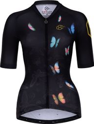 Maillot de cyclisme  manches courtes pour femmes noir 8andCounting