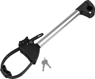 Porte-vélo EUFAB : Fixe-cadre Long Amovible Ø 25 + 30 mm Antivol avec Collier de serrage - Porte-vélos EUFAB