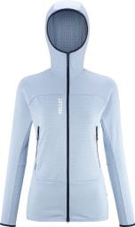 Forro polar Millet Fusion Grid para mujer Azul