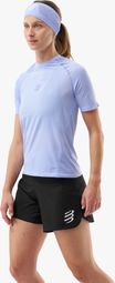 Maillot Compressport Performance de manga corta para mujer, morado 