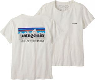 Camiseta Patagonia P-6 Mission Organic Mujer Blanco