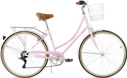 FabricBike Step City - Vélo de route pour femmes 28” Sweet Pink