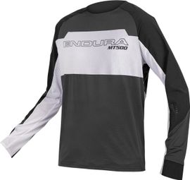 Endura MT500 LTD Langarmtrikot Schwarz / Weiß