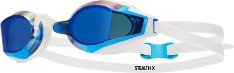 Tyr Stealth-X Mirrored Performance zwembril Blauw/Wit