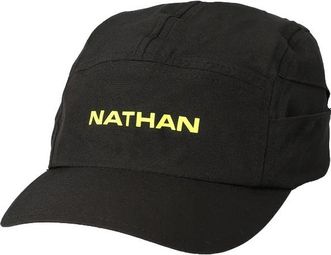 Nathan Run Cool Stash Cap Nero / Giallo