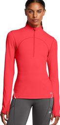 Camiseta Térmica Under <strong>Armour </strong> Vanish 1/2 Cremallera Rojo Mujer