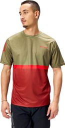 Endura SingleTrack Core II Khaki/Bordeaux Technisches T-Shirt