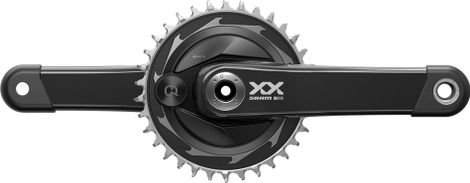 Pédalier Sram XX SL T-Type Eagle PowerMeter DUB Wide 34 Dents 12V Noir (Sans Boitier)