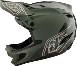 Troy Lee Designs D4 Polyacrylite Mips Khaki full-face helmet