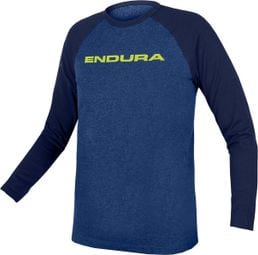 Endura One Clan Raglan Blue Long Sleeve T-Shirt