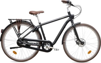 Elops 900 HF Shimano Nexus 7V 700mm Stadsfiets Donkergrijs / Zwart