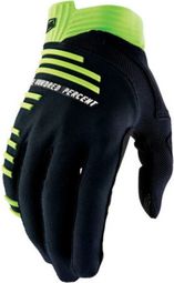 100% R-Core Zwart / Lime Lange Handschoenen