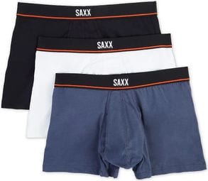 Saxx Non-Stop Stretch Katoen Zwart Blauw Wit 3-Pack