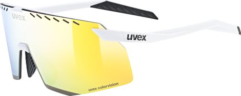 Uvex Pace Stage CV Goggles White/Mirror Yellow lenses