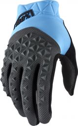 Paar Handschuhe 100% Geomatic Cyan / Charcoal
