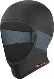 Bonnet d'Eté en Soie Glacée Anti UV Cagoule Noir/Gris