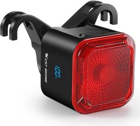 Feu arrière intelligent de vélo  détection de frein  affichage de batterie