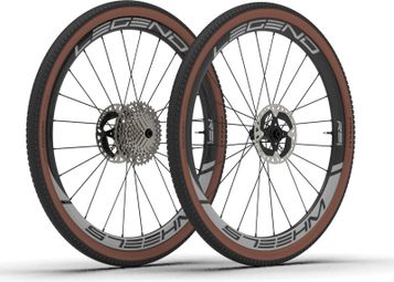 PAIRE DE ROUES | LEGEND WHEELS | 39H GRAVEL RS⁴ | DISC 12X100- 12X142MM | CENTERLOCK | DT SWISS 240 EXP | SRAM XDR