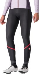 Cuissard Long Sans Bretelles Femme Castelli Velocissima Thermal Noir/Rouge