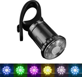 Feu arrière de vélo LED coloré et lumineux  - Installation sur le tube
