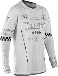 Maillot de manga larga Leatt Gravity 3.0 Blanco, Hombre