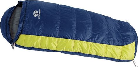 Sac de couchage momie SirJoseph down pour enfants Kiki down 125-145-gauche 145 cm-Marine avec Citron Vert