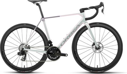 Orbea Orca M21e Team Sram Force AXS 12V racefiets, 700 mm, wit iris/lila, 2027